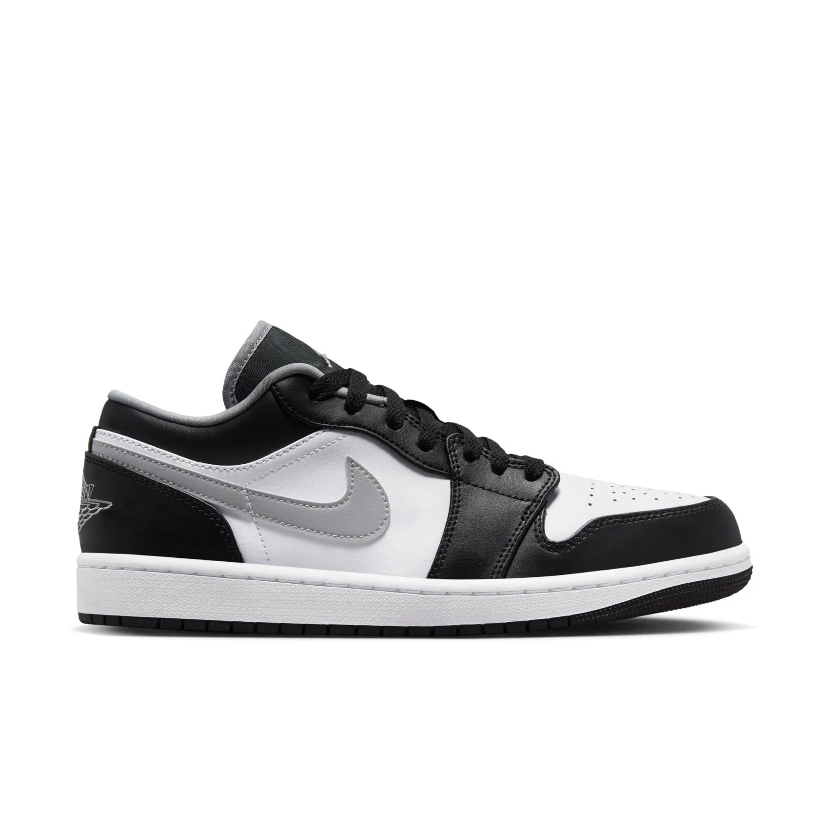 کتونی جردن وان ساق کوتاه    Jordan 1 Low Smoke Gray Black 553558-040