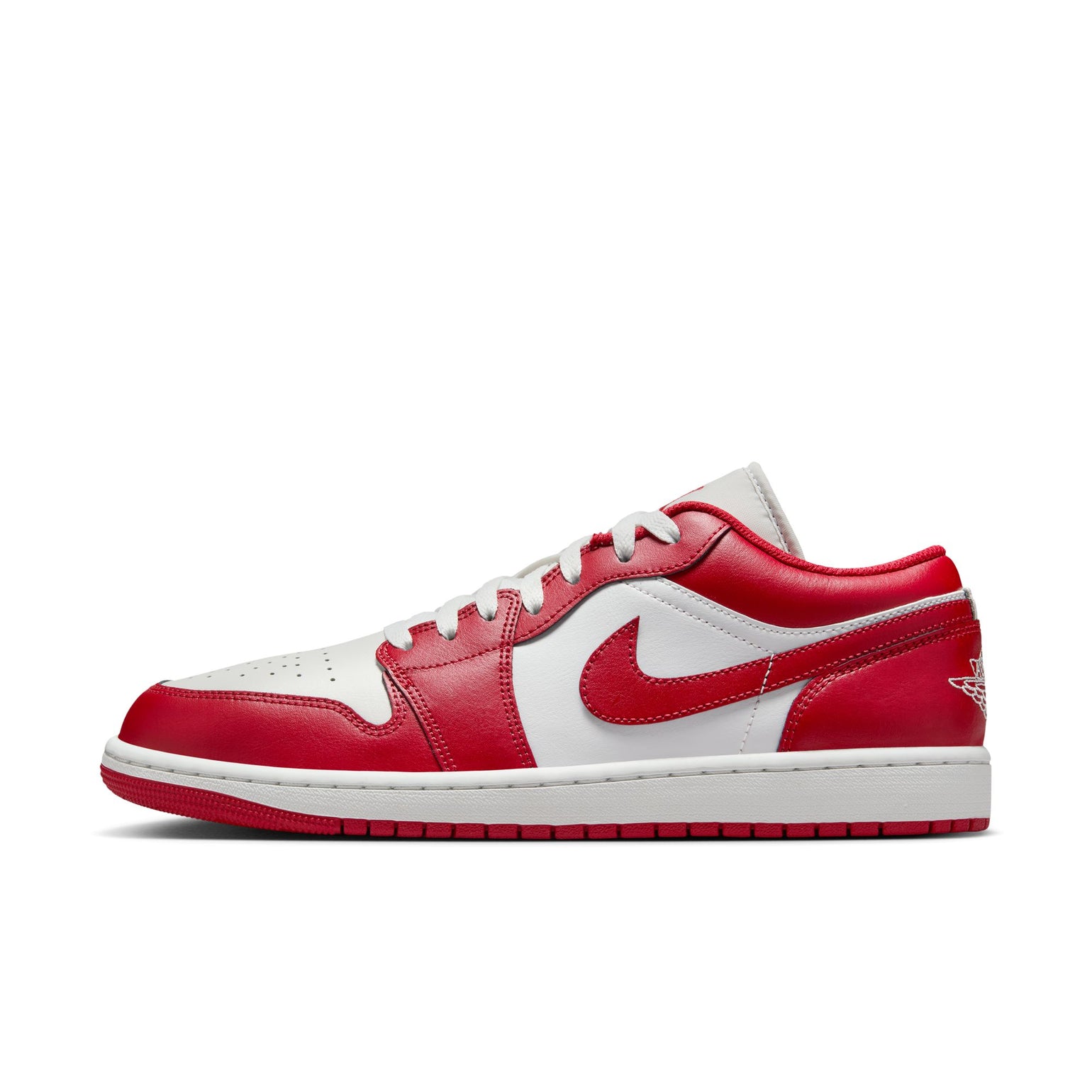 کتونی جردن وان قرمز سفید  Jordan 1 Low Gym Red White 553558-166