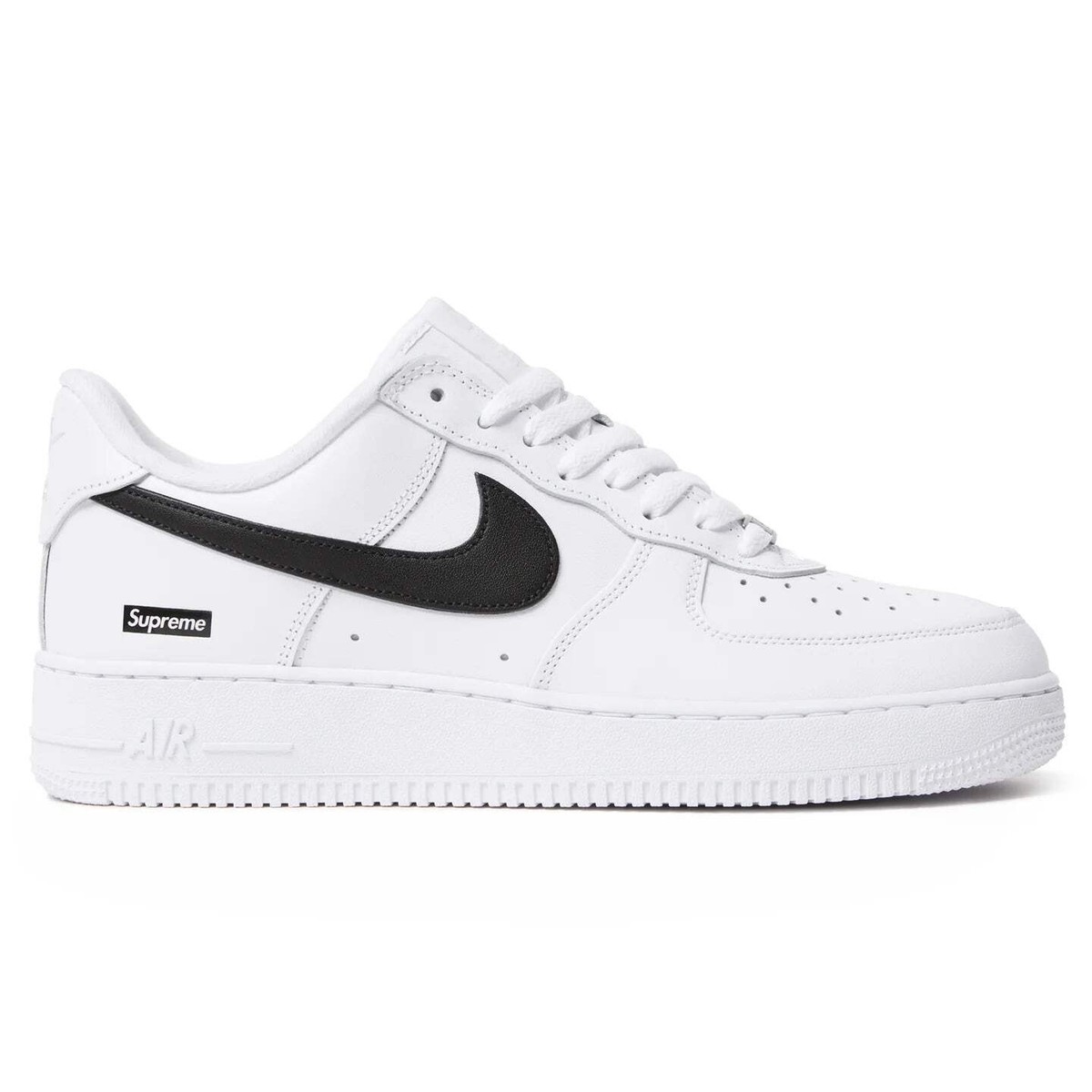 کتونی نایک ایر فورس وان سوپریم   Nike Air Force 1 Supreme Black Whute CU9225-102