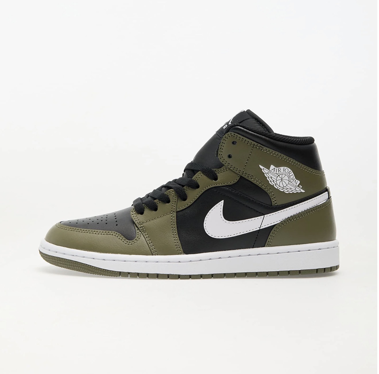 کتونی جردن وان نیم ساق Jordan 1 Mid Olive dq8426-092