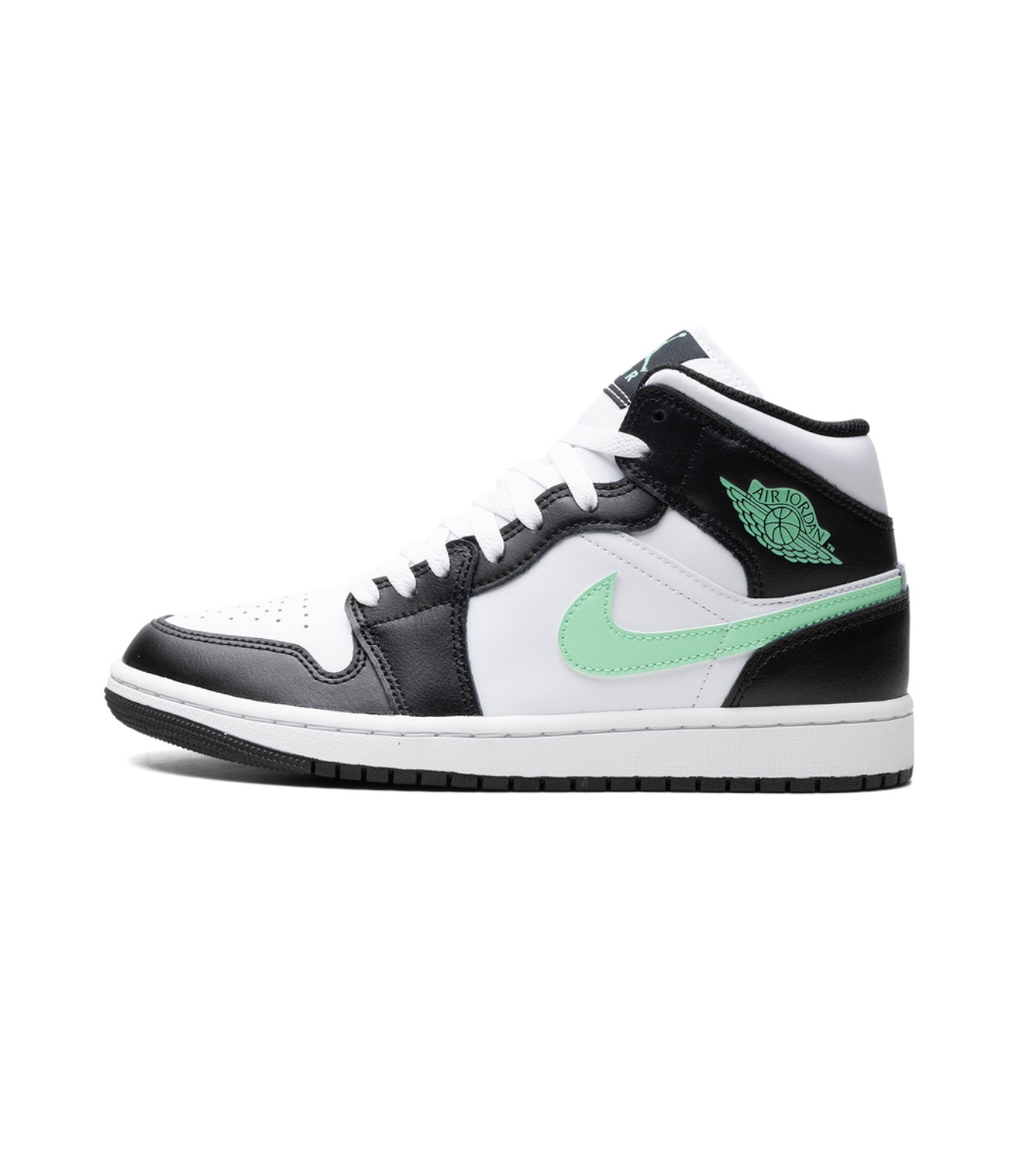 کتونی جردن وان نیم ساق  Jordan 1 Mid Green Glow  DQ8426-103-