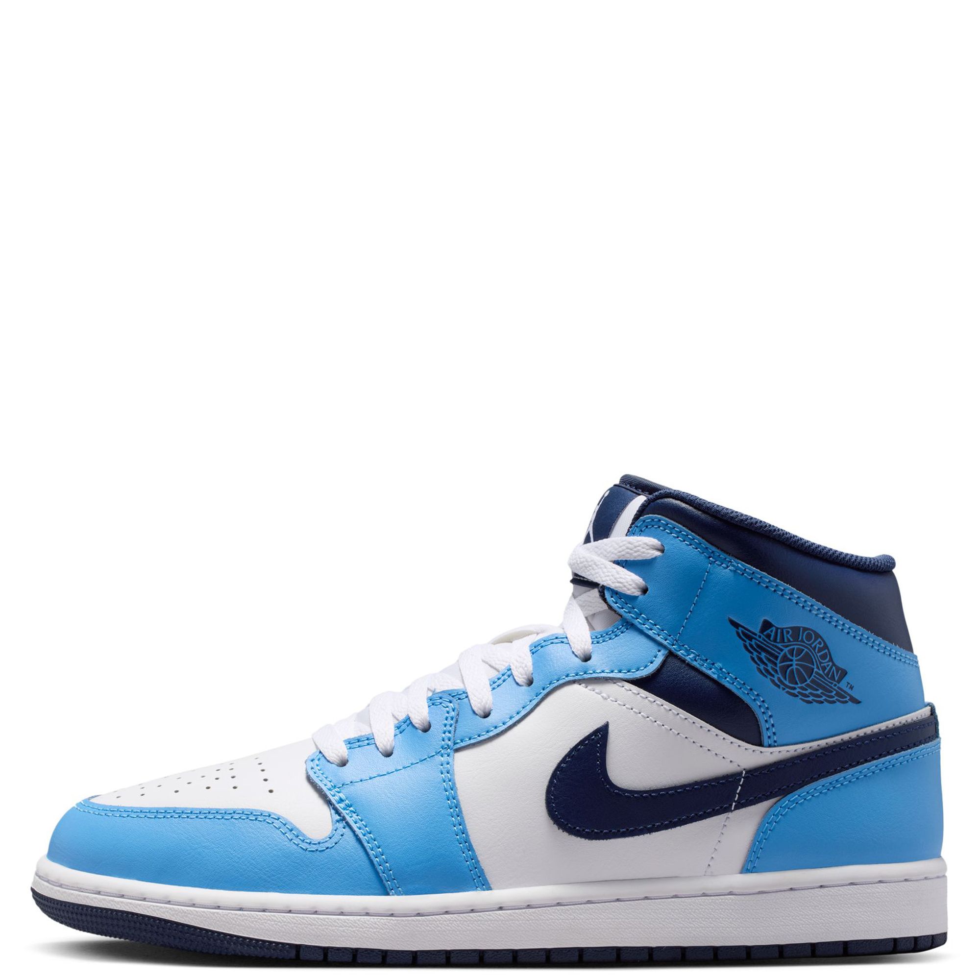 کتونی جردن وان مید  Jordan 1 Mid UNC Blue Navy   DQ8426-405