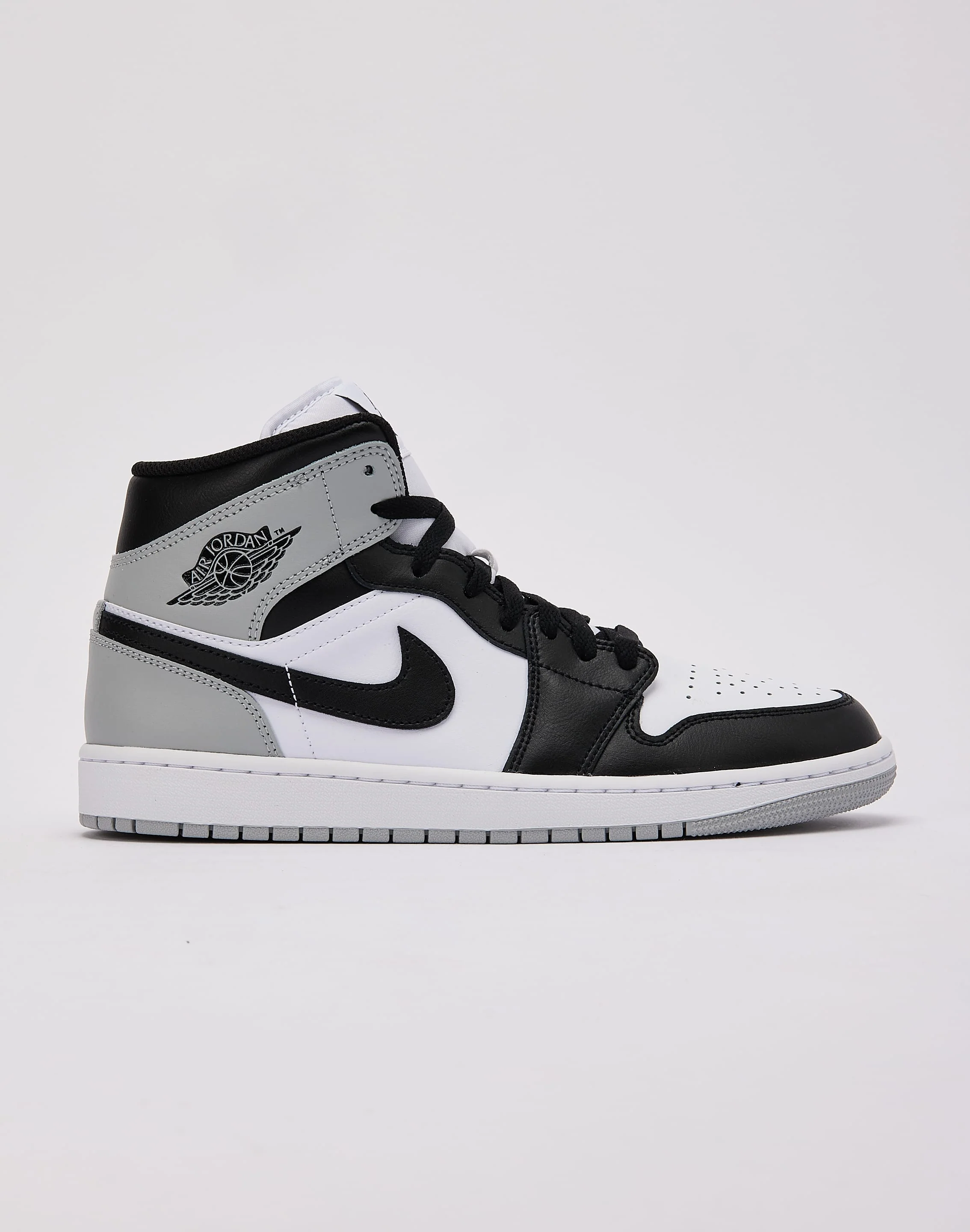 کتونی جردن وان مید  Jordan 1 Mid Black Gray   DQ8426-101