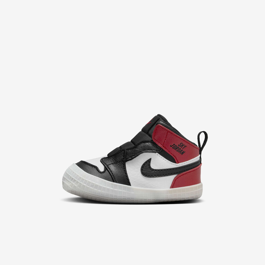 کتونی جردن وان مید Jordan 1 High Black Toe Baby Cot bootie  HJ9289-061