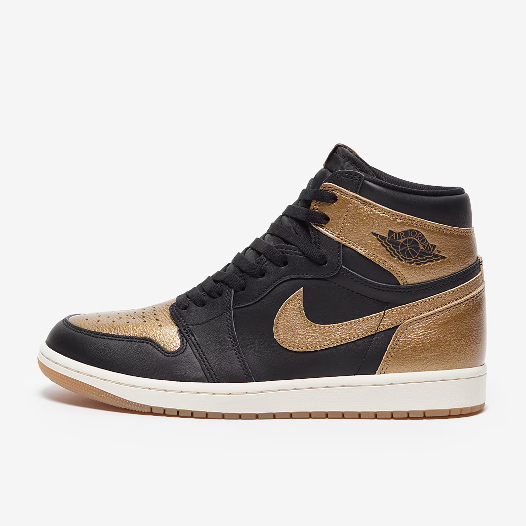 کتونی جردن وان ساق بلند  Jordan 1 Hi OG Metallic Gold DZ5485-0710