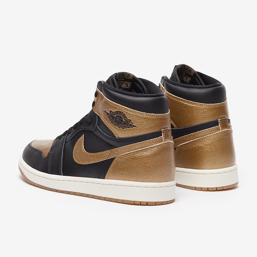 کتونی جردن وان ساق بلند  Jordan 1 Hi OG Metallic Gold DZ5485-0712