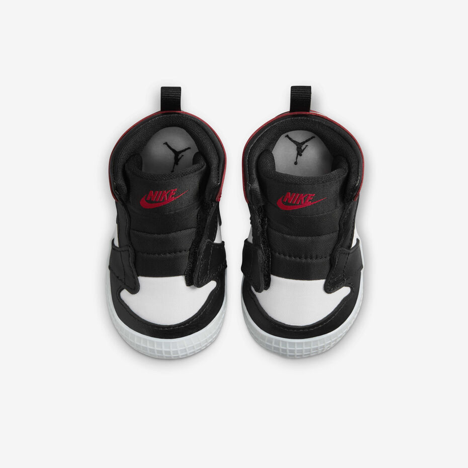 کتونی جردن وان مید Jordan 1 High Black Toe Baby Cot bootie  HJ9289-0613