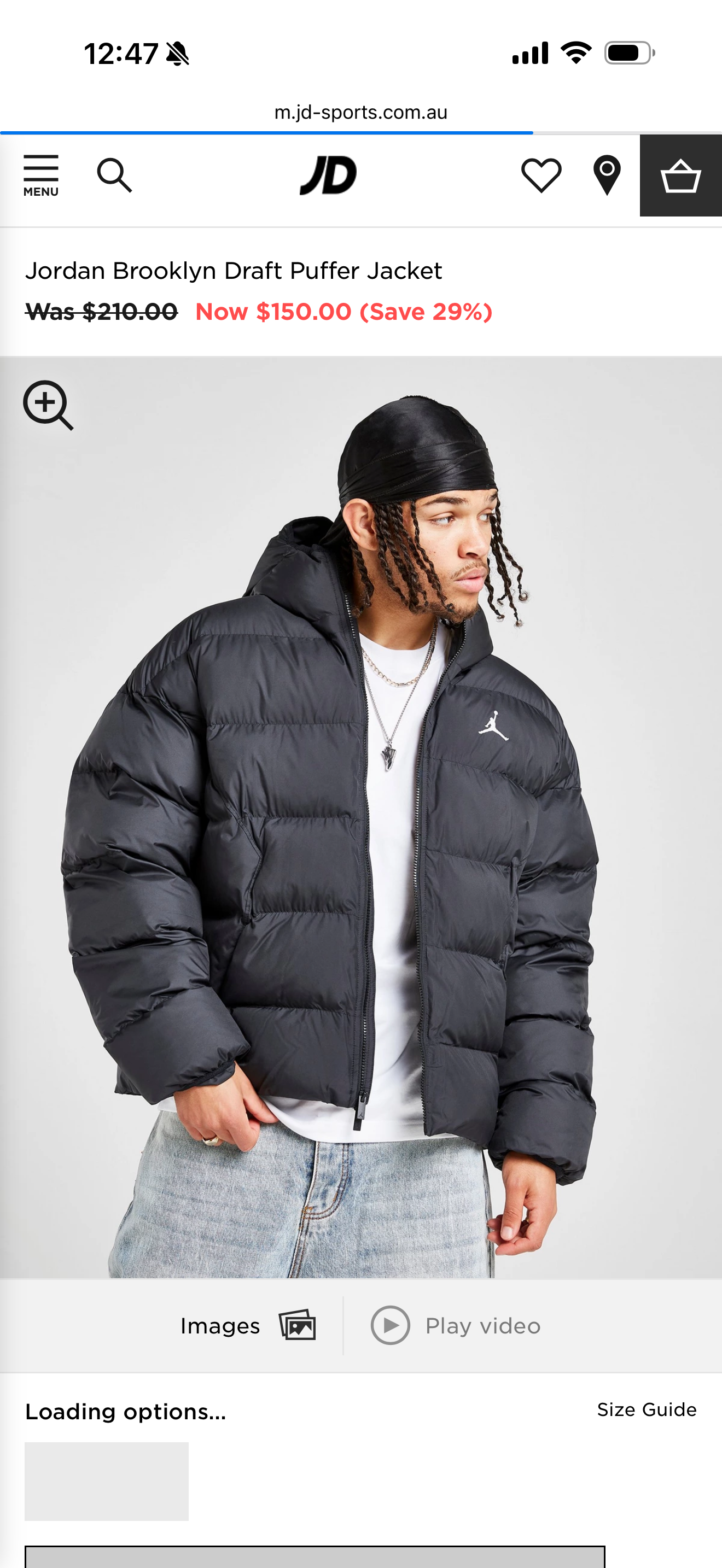 کاپشن پافر  جردن  Jordan Jumpman Puffer Jacket HV0532-0100