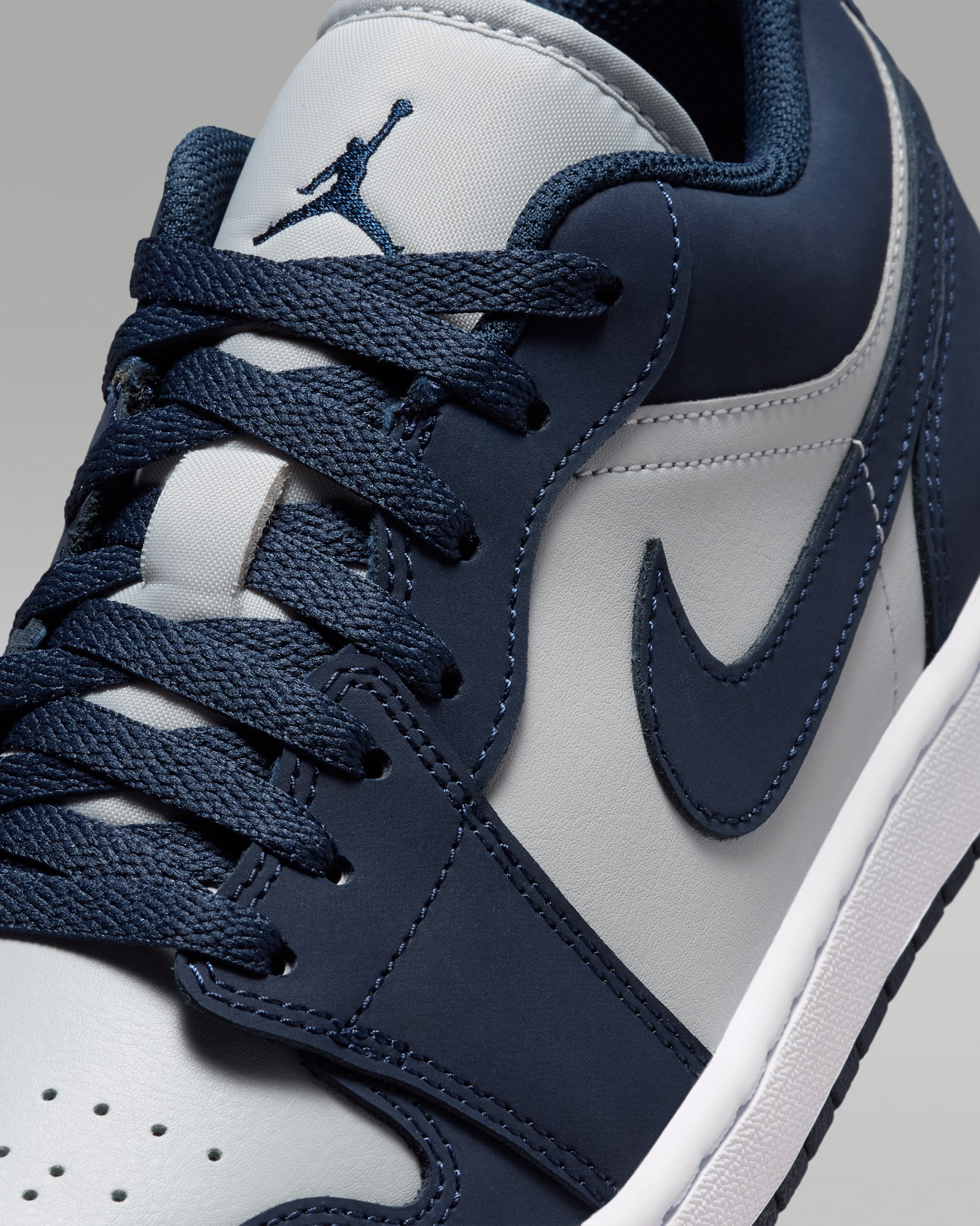 کتونی جردن 1 ساق کوتاه Jordan 1 Low Navy Gray IV6045-4515