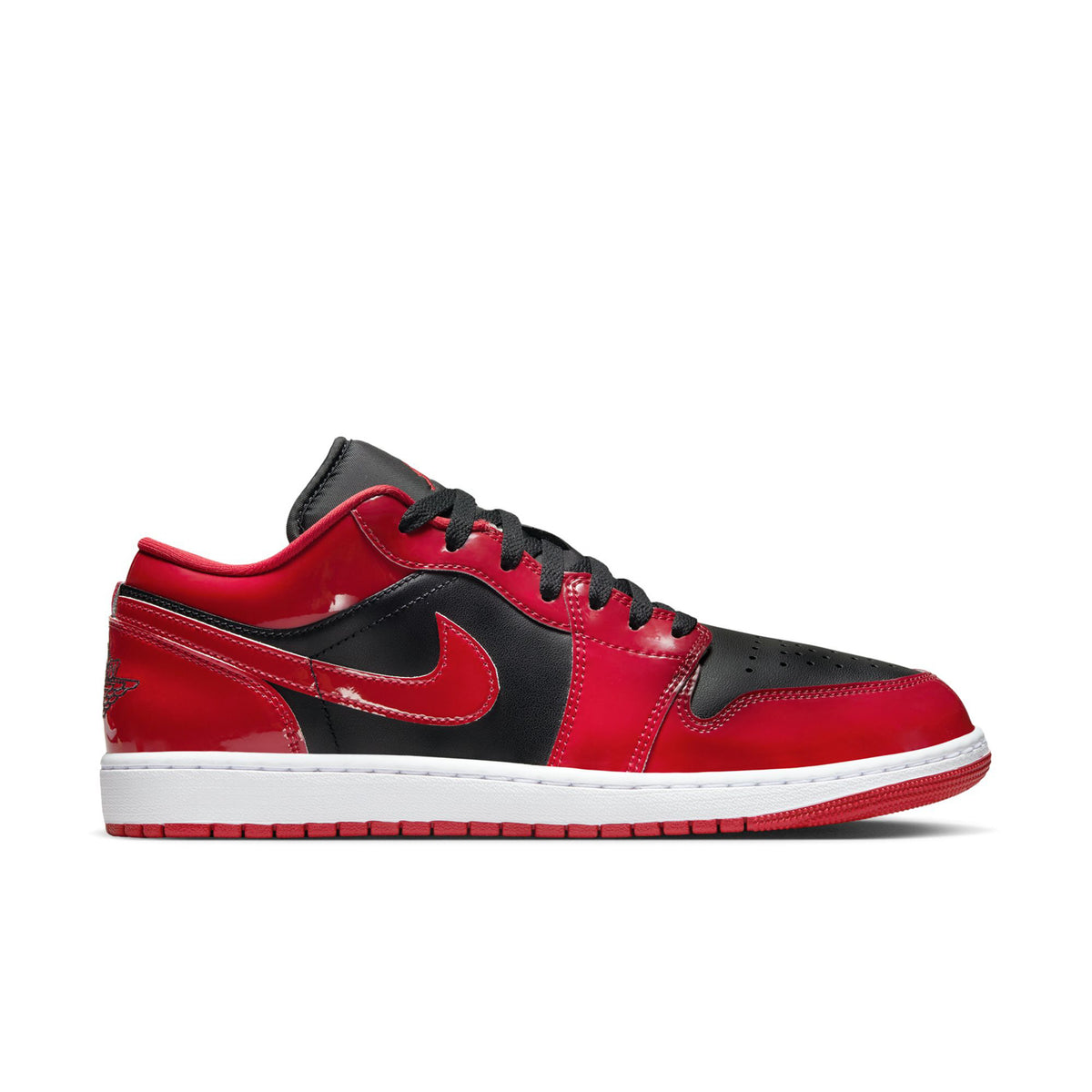 کتونی جردن 1 براق برد   Jordan 1 Low Patent Bred   HV4089-0060