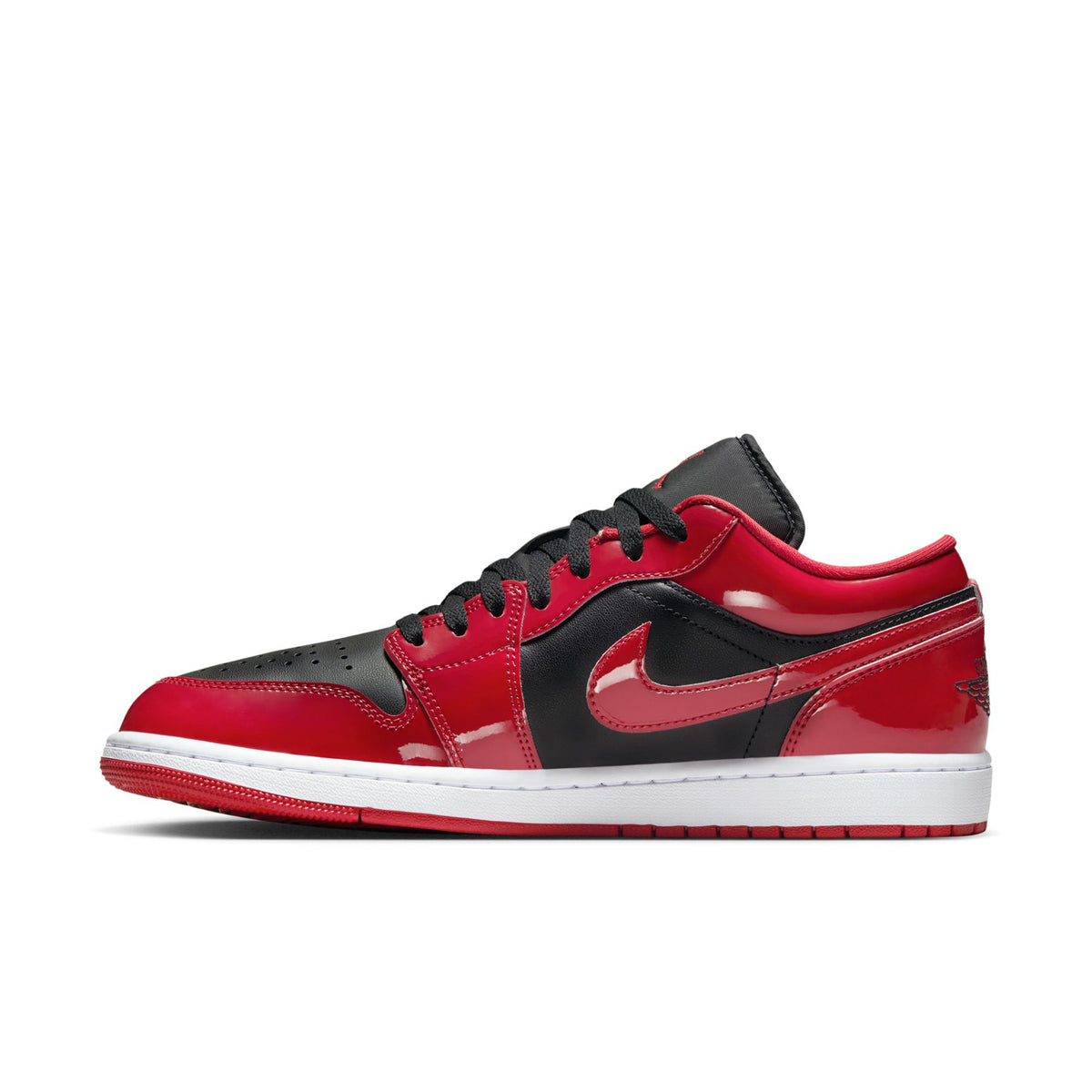 کتونی جردن 1 براق برد   Jordan 1 Low Patent Bred   HV4089-0064