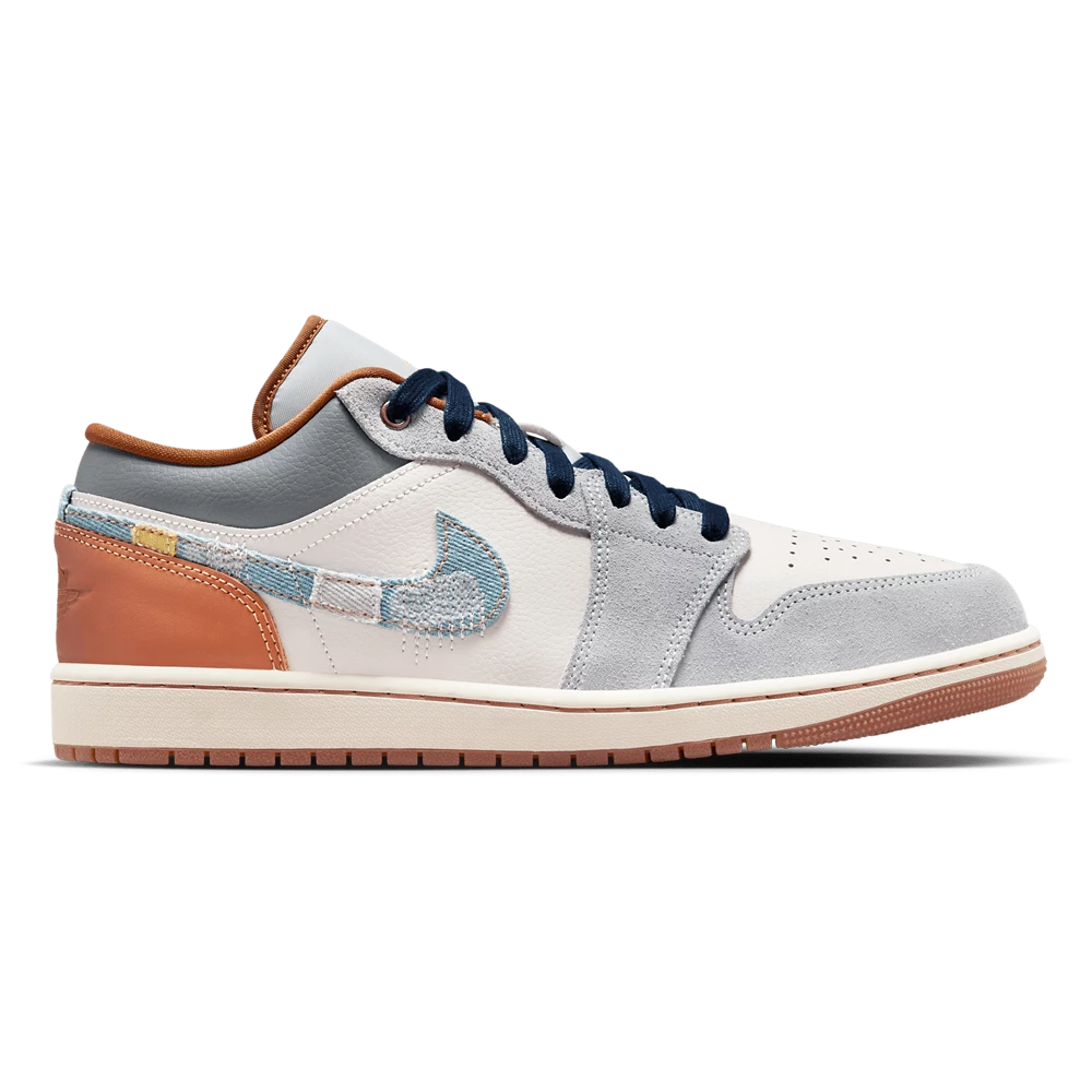 کتونی جردن 1 جین    Jordan 1 Low SE Denim Swoosh   FZ5042-0410