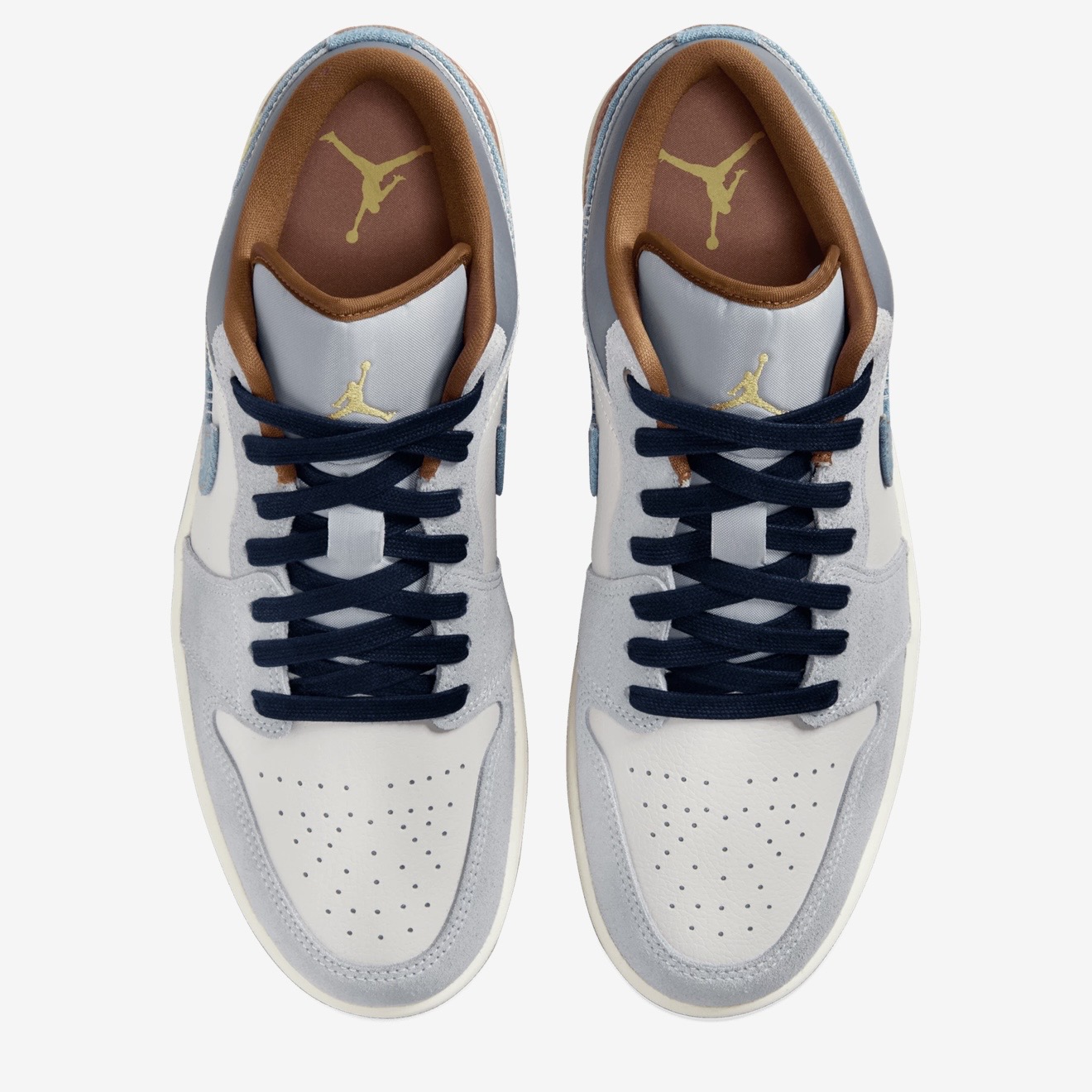 کتونی جردن 1 جین    Jordan 1 Low SE Denim Swoosh   FZ5042-0413